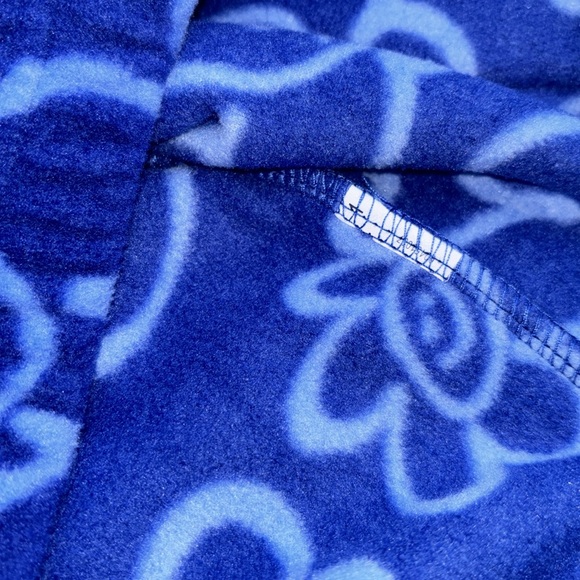 Forever 21 Cropped Half-Zip Floral 🙂 Smiley Face Pullover, Size Small - Picture 11 of 13